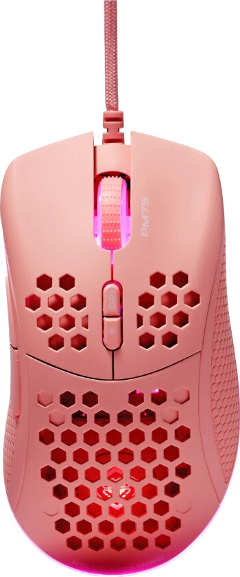 Pm75 Ultra-Light Rgb Gaming Mus - Rosa