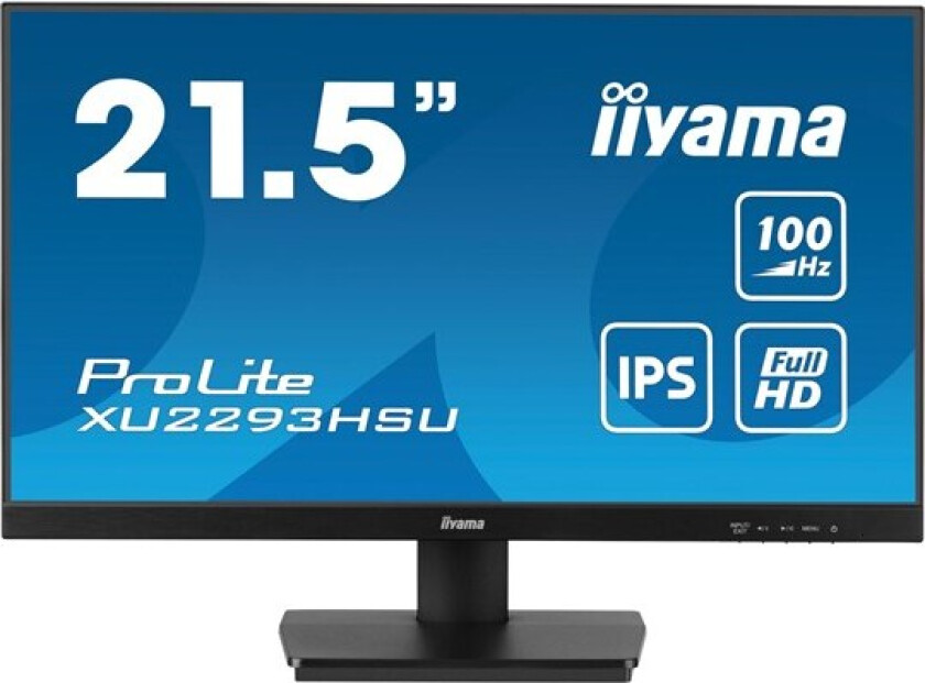 22" iiyama ProLite XU2293HSU-B6 - LED monitor - Full HD (1080p) - 22" - 1 ms - Skjerm