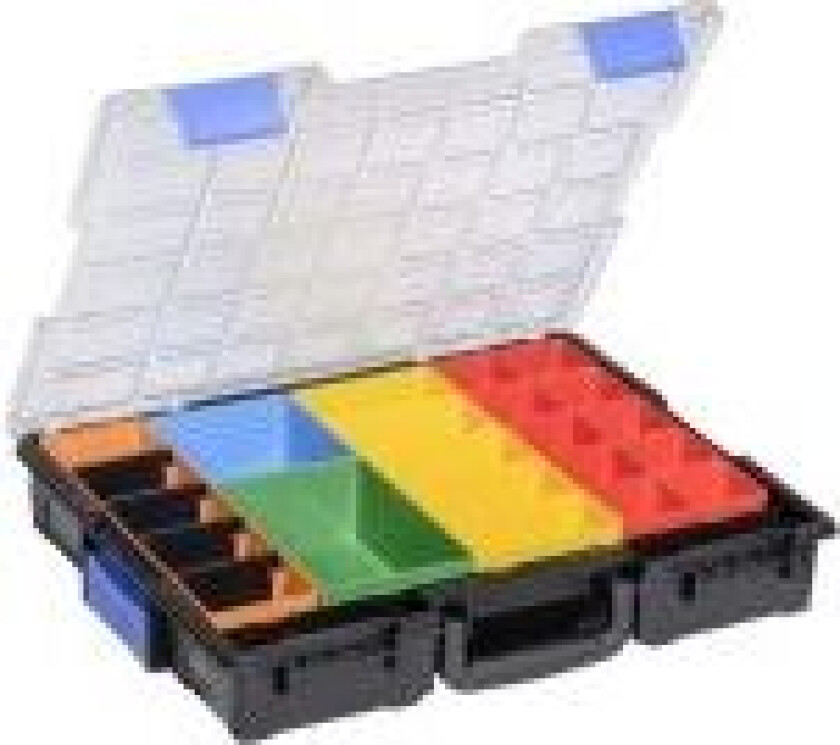 EuroPlus Pro K44/23 Sortimentskuffert (L x B x H) 355 x 440 x 76 mm Antal fag: 23 Indhold 1 stk