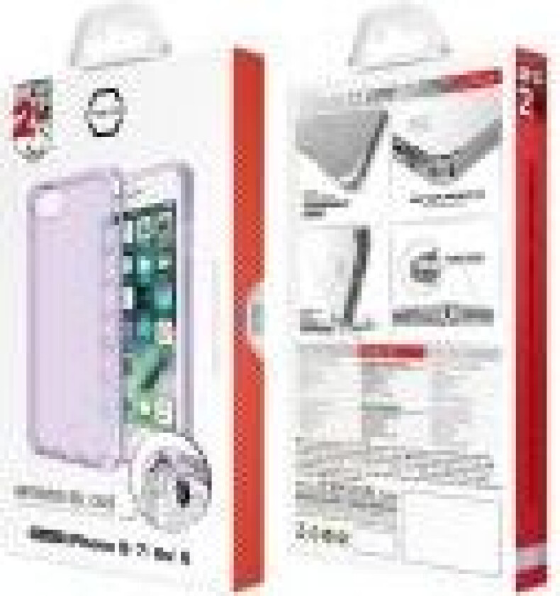 ITSKINS Spectrum Clear - Baksidedeksel for mobiltelefon - Impacthane - lyst fiolett - for Apple iPhone 6, 6s, 7, 8