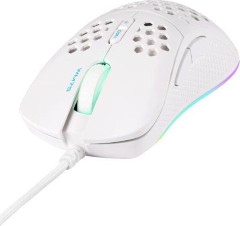 Wm75 Ultra-Light Rgb Gaming Mus - Hvit