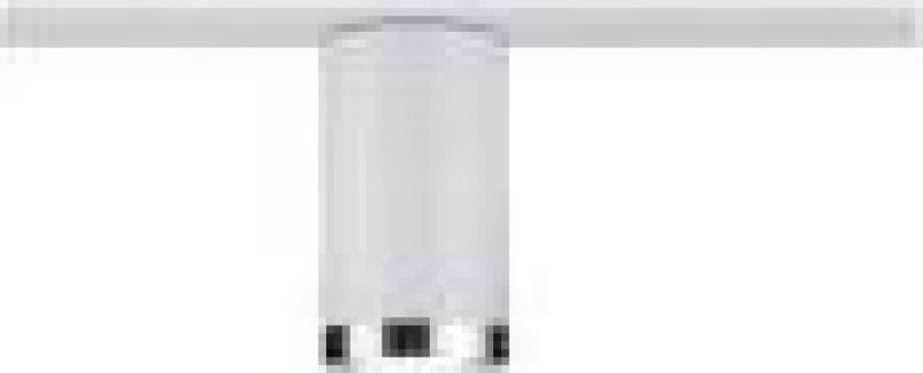 96963, Spotlight på skinne, GU10, 1 ampuller, LED, 10 W, Kromfarget, Hvit