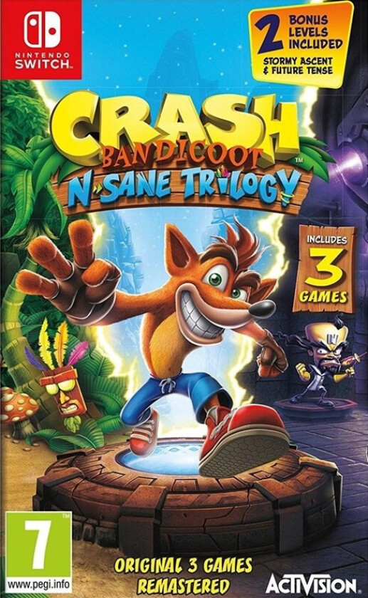 Crash Bandicoot - N Sane Trilogy - Nintendo Switch (brukt)