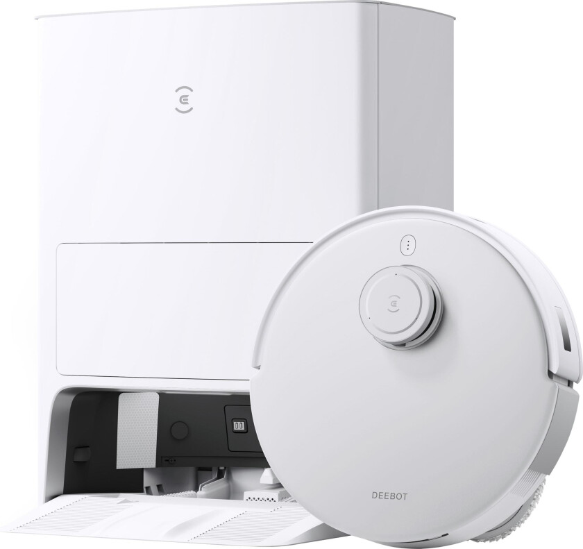 Ecovacs Deebot T20 Omni, Uten pose, Hvit, Rund, 0,3 l, 69 dB, Area, Automatisk, Manuell