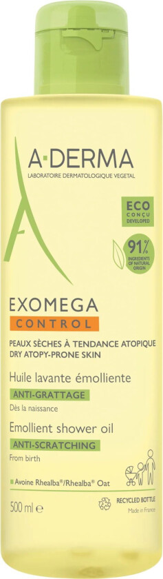 A-Derma Exomega Control Shower Oil, 500 ml