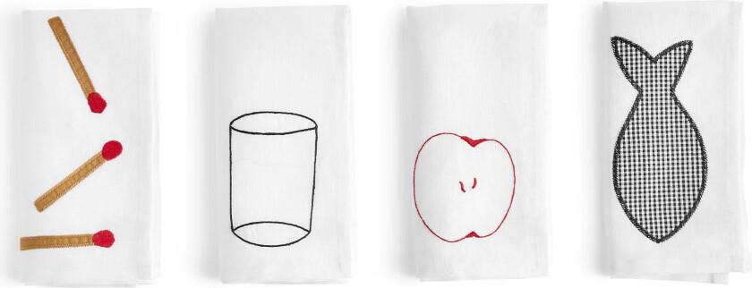 Sobremesa Napkin Set of 4 White