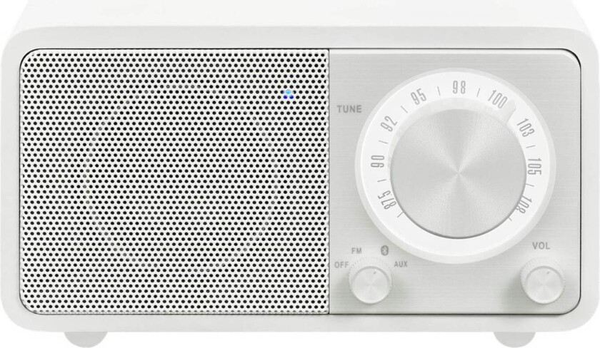 Bordradio WR-7 Genuine Mini FM genopladelig Hvid