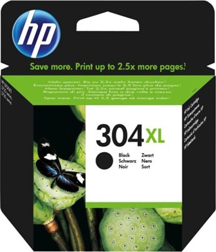 304XL / N9K08AE High Capacity Black Ink - Blekkpatron Svart