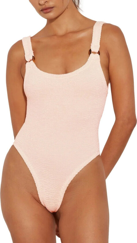 Bilde av Domino Swim Crinkle Badedrakt Off-White female