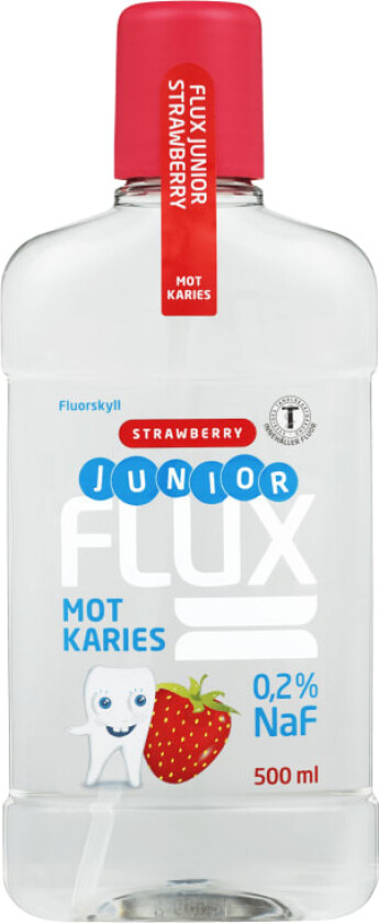 Junior Fluorskyll 0,2% Jordbær, 500 ml