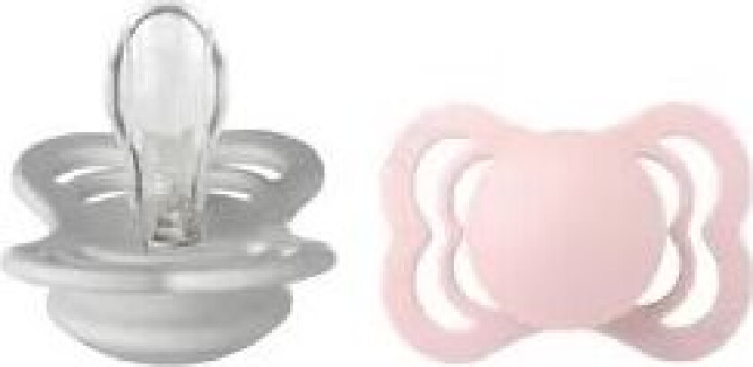 Supreme Silikone Sutter 2-pack symmetrisk Haze/Blossom str. Str. 1