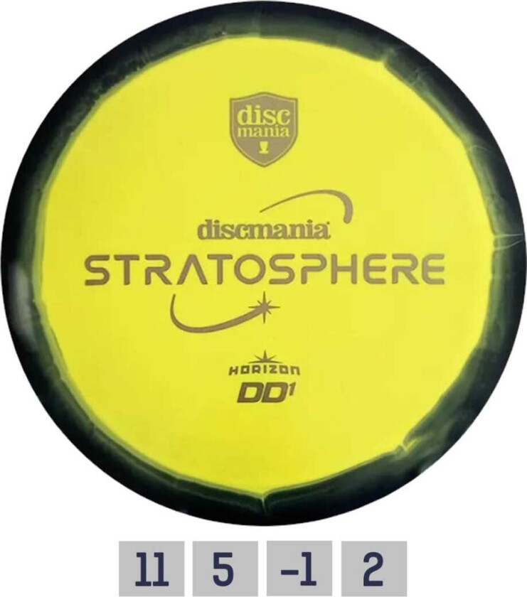 Discgolf DISCMANIA Fairway Driver S-LINE Horizon DD1 STRATOSPHERE 11/5/-1/2 Black/Yellow