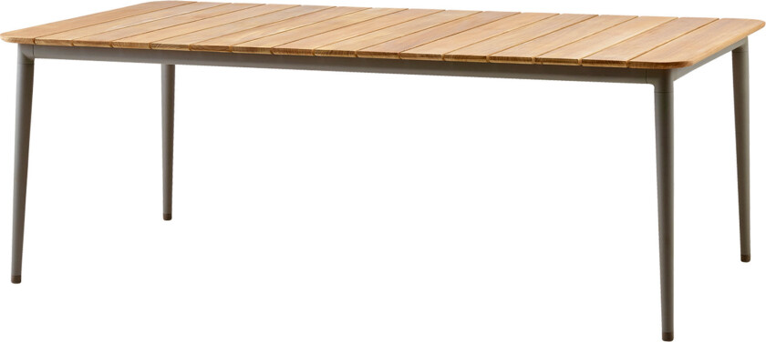 Bilde av Core spisebord teak 210x100x74 cm Taupe stativ