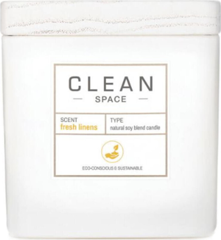 Clean Space Fresh Linens Candle (227ml)