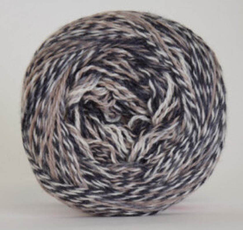  Hjertegarn Organic 350 Garn Farge 4306 Sort/Hvit/Beige