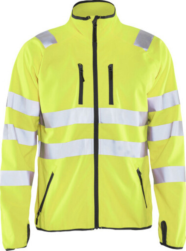 Hivis softshelljakke gul xs