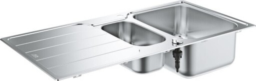 K500 kjøkkenvask, 100x50 cm, rustfritt stål