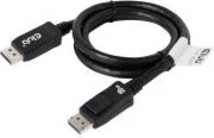 - DisplayPort-kabel - DisplayPort (hann) til DisplayPort (hann) - DisplayPort 1.4 - 1 m - svart
