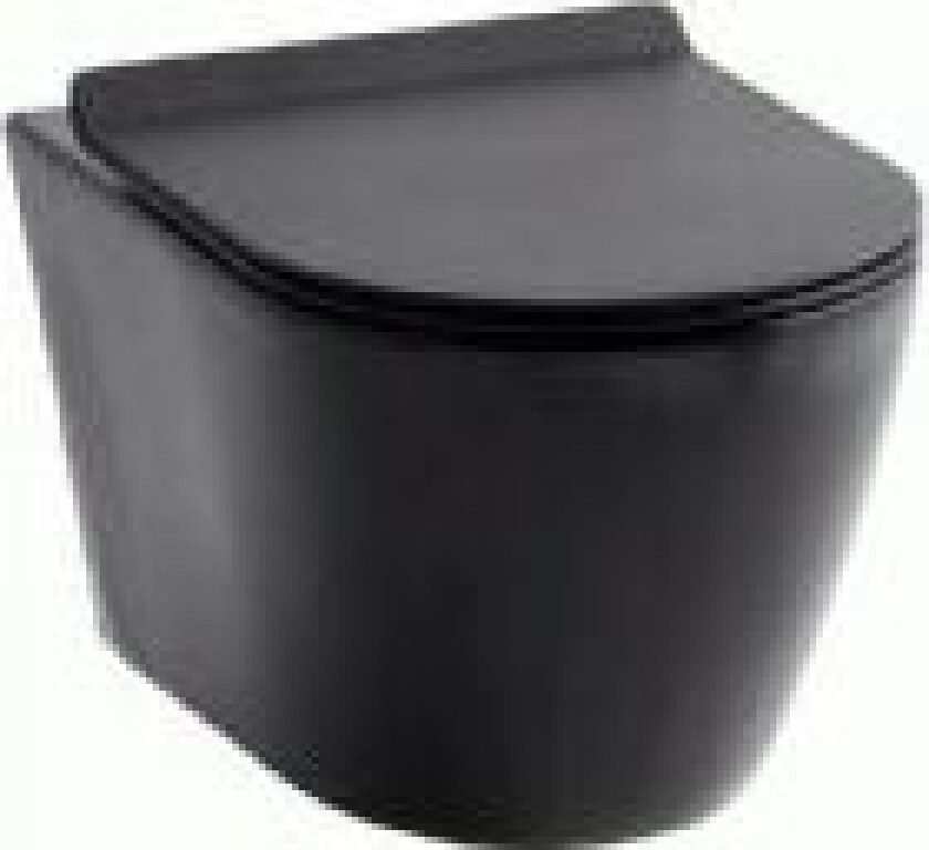 Hængeskål Studio rimless m/sæde matsort