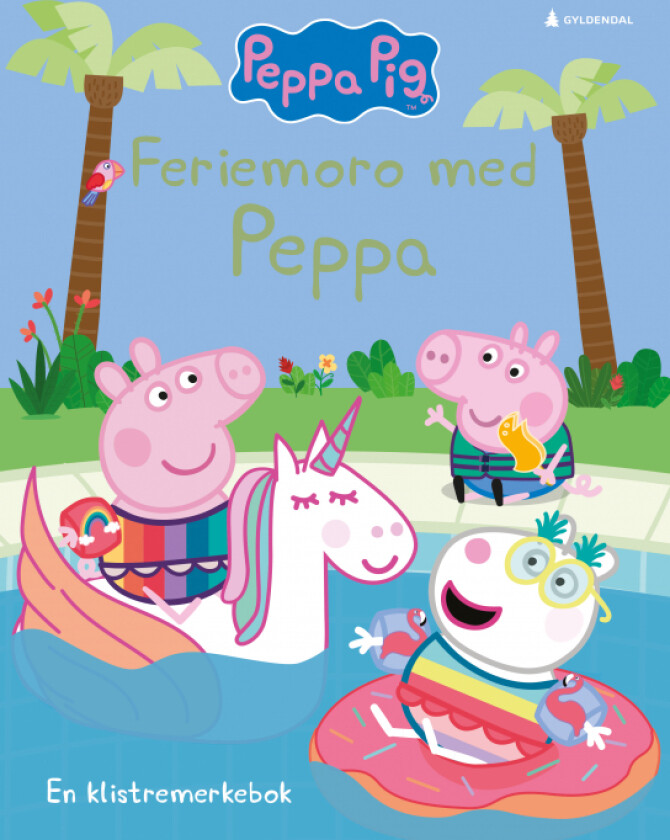 Bilde av Feriemoro med Peppa : en klistremerkebok