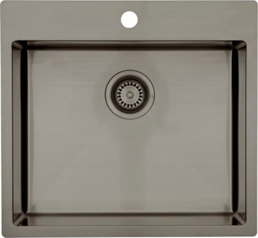 Kubus 540 soft kjøkkenvask, 54x50 cm, sort krom