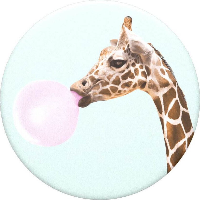POPSOCKETS Bubblegum Giraffe Avtagbart Grip med stativfunksjon