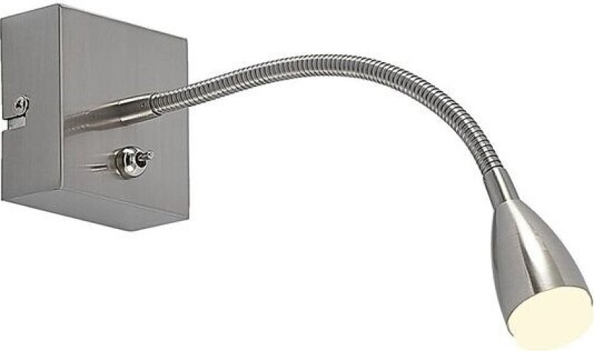 Jolka LED-leselampe, satinert nikkel