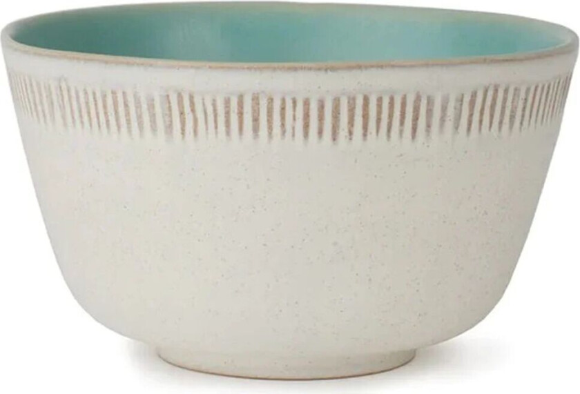 The Food skål 40 cl Hvit-turkis