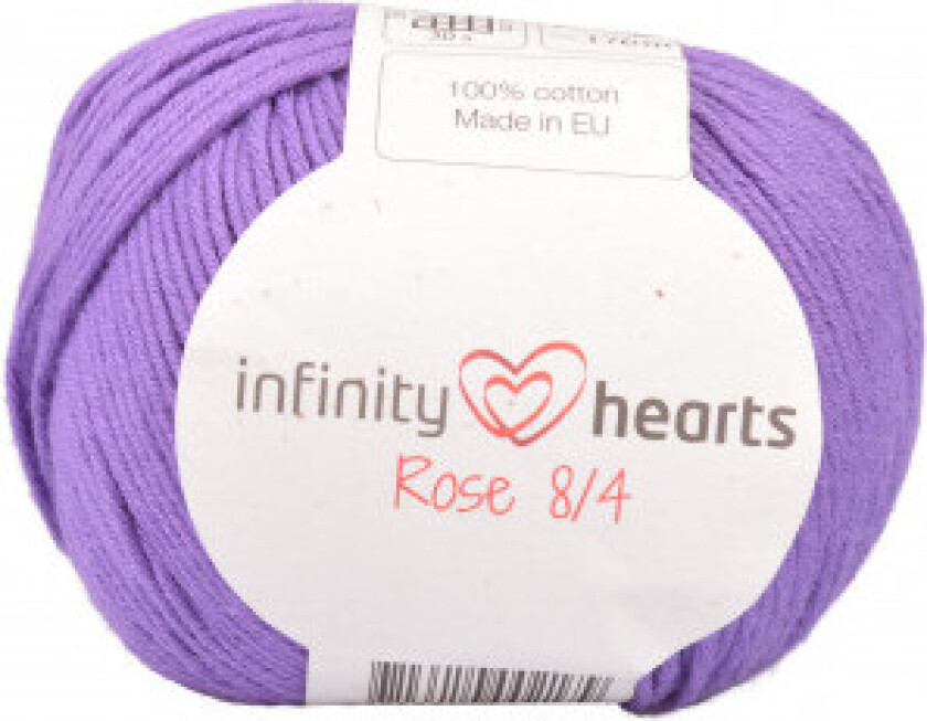 Rose 8/4 Garn Unicolour 69 Lilla