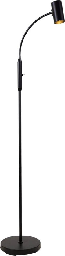 Brasil gulvlampe 130 cm - Svart/Krom