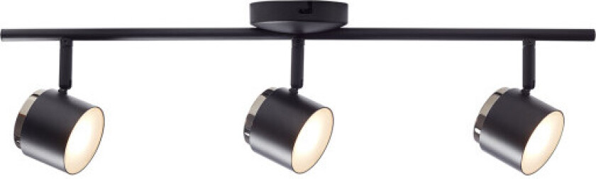 Teater spotlampe, 3 spot, sort