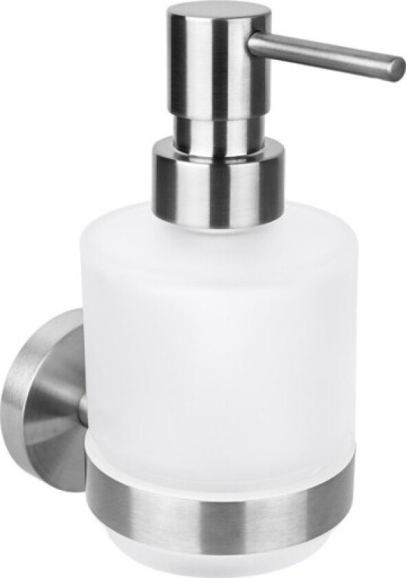 Bilde av KRISS SIMPLE Såpedispenser for vegg i børstet rustfritt stål og ma