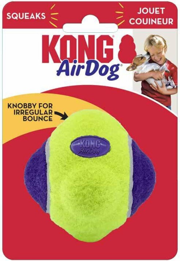 KONG AirDog Squeaker Knobby Ball (xs/s)