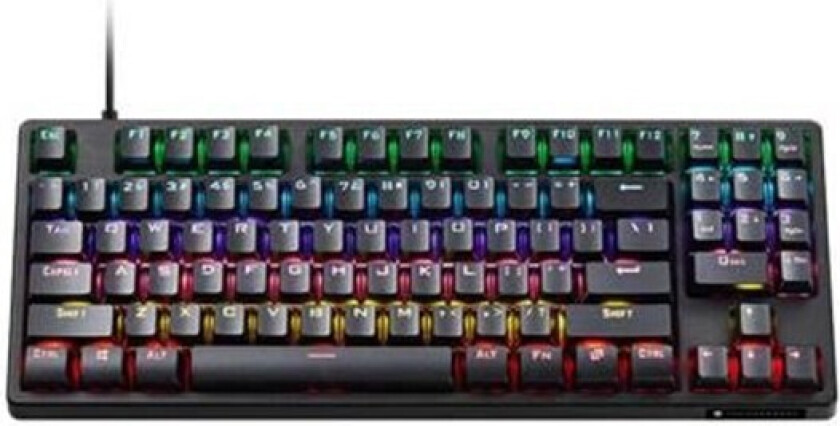 KG3089R Wired Mechanical Keyboard Red - Gamingtastatur - US Internasjonal - Svart