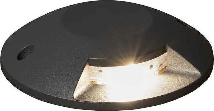 Decklight rund 1 vei utendørs IP65 5W- Antrasitt grå