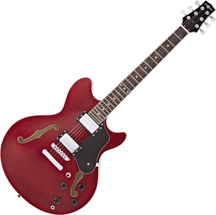 Gear4Music San Francisco Semiakustisk Gitar fra Gear4music Red Wine