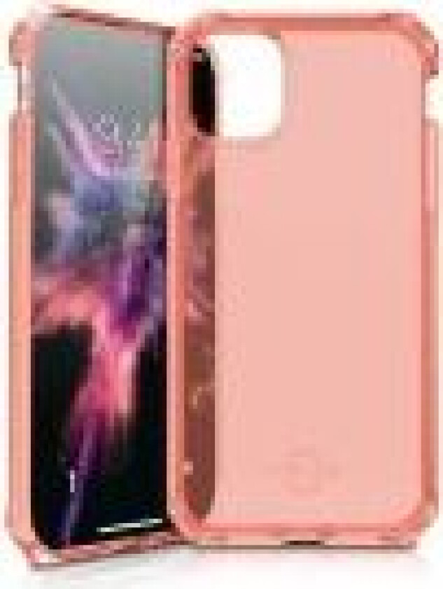 ITSKINS SPECTRUM CLEAR cover til iPhone 11 Pro / XS / X®. Koralrød