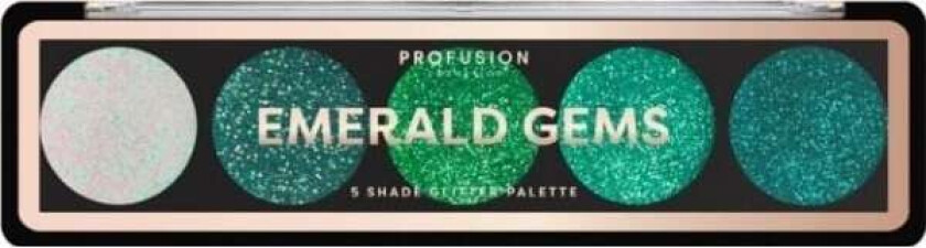 ProFusion Profusion Emerald Gems Eyeshadow Palette paleta 5 øyenskygge