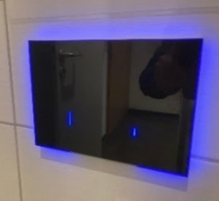 Bilde av Laufen Lis tryk e-aw107 sort - betjeningsplade elektronisk e-aw107 glas