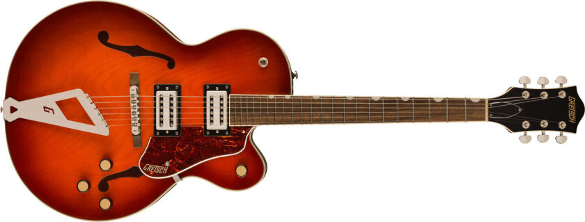 G2420 Streamliner Hollow Body Fireburst, Laurel Fb, Bt-3s Pickups+d17