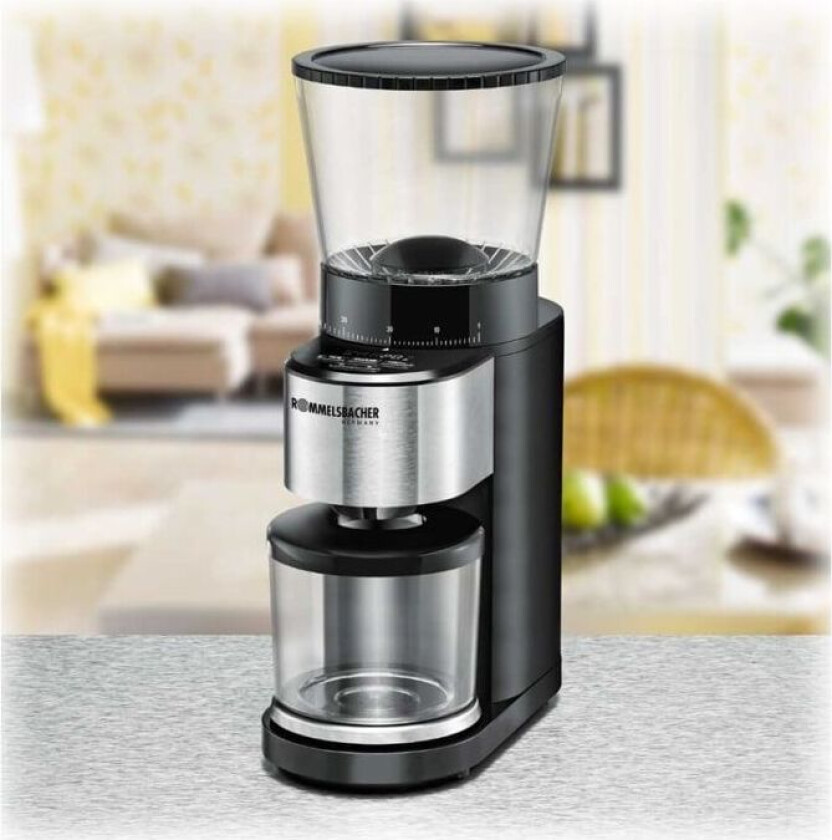 EKM 500 - coffee grinder/kitchen scales - black/stainless steel