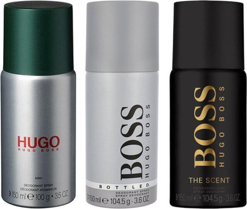 Bilde av Boss 3-pack Hugo Boss Deo Spray Bottled + Hugo Man + The Scent 150ml