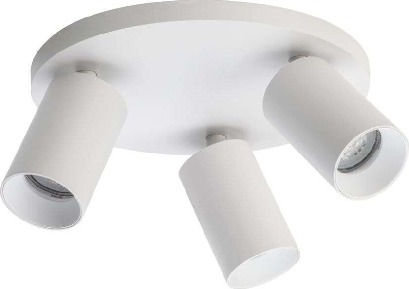 Spoton Circle takspot 3 lys GU10 - Hvit