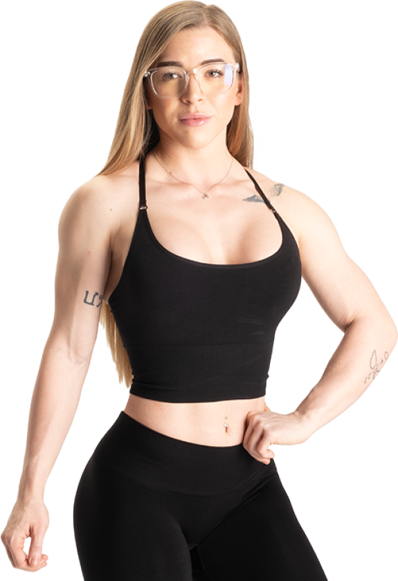 Rockaway Bra, Black Melange
