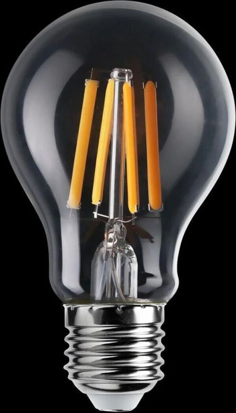 E27 filament lyspære med dag/natt sensor 7W 2200K