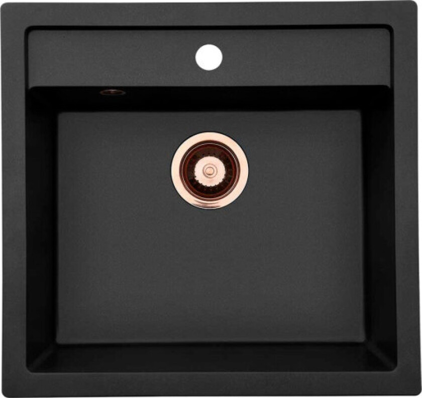Jupiter 60 kjøkkenvask, 55,6x52,6 cm, sort