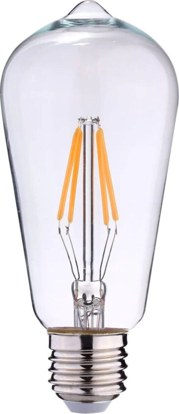 Edison lanterne klar filament E27 6W LED - 3 step dim