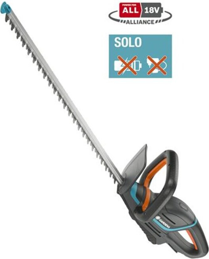 Gardena ComfortCut 60/18V solo - Hekkstusser - trådløs - 18 V - uten batteri - 60 cm - tannavstand: 20 mm - 2.8 kg