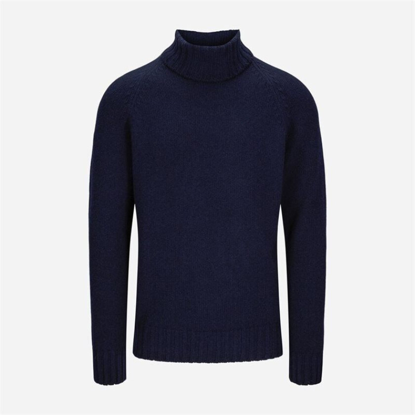 Turtle Neck Eco Cashmere - Navy Blå 54