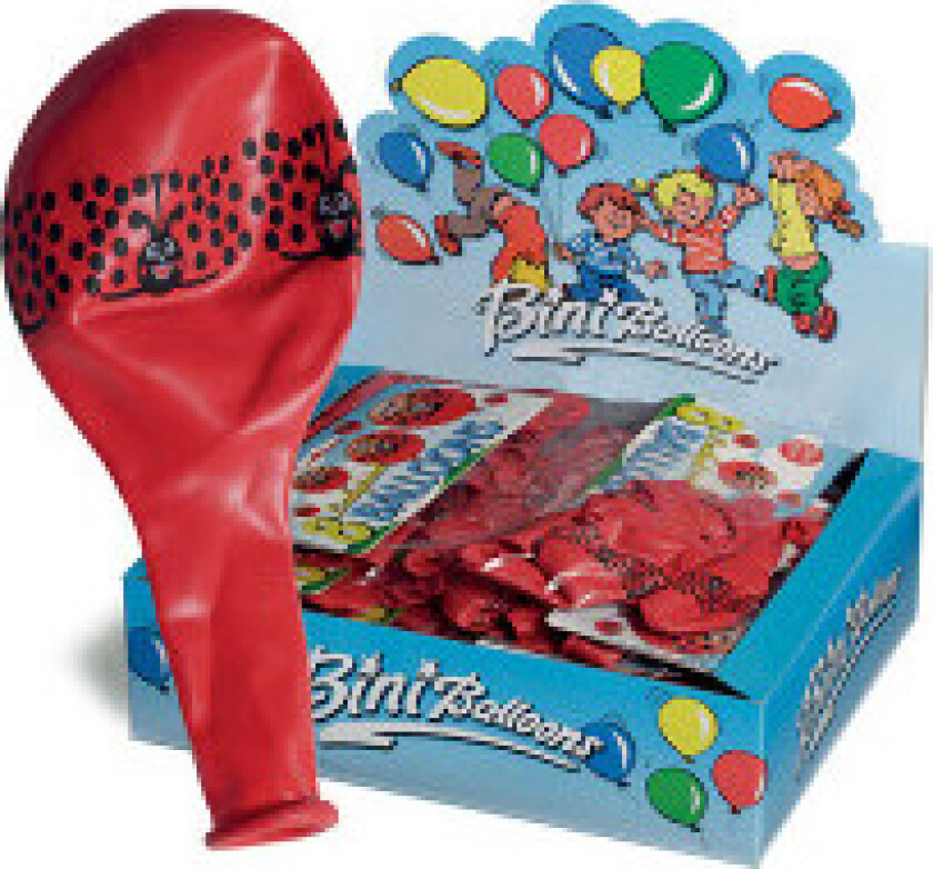 Ballonger Marihøner Rød Ø26cm - 8 stk